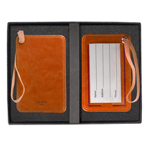 Leeman Orange Venezia Luggage Tag Set