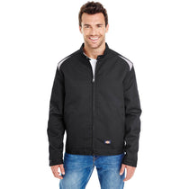 Dickies Men's Black/Silver 8 Oz. Performance Team Jacket