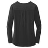 Port Authority Women's Black Concept Henley Tunic