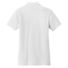 Port & Company Women's White Ring Spun Pique Polo