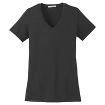Port Authority Women's Black Concept Stretch V-Neck Tee
