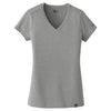 New Era Women's Shadow Grey Heather Heritage Blend V-Neck Tee