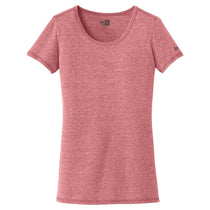 New Era Women's Crimson Tri-Blend Performance Scoop Tee