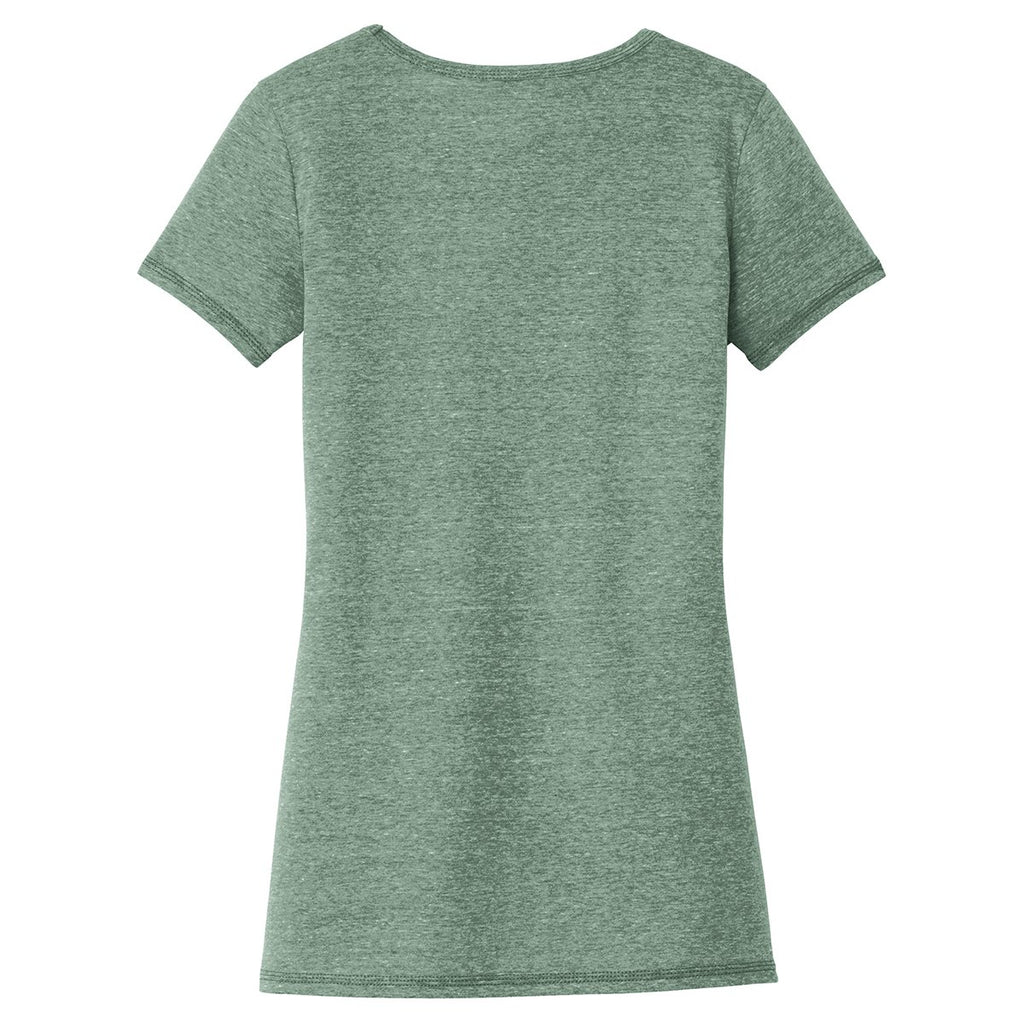 New Era Women's Dark Green Tri-Blend Performance Scoop Tee