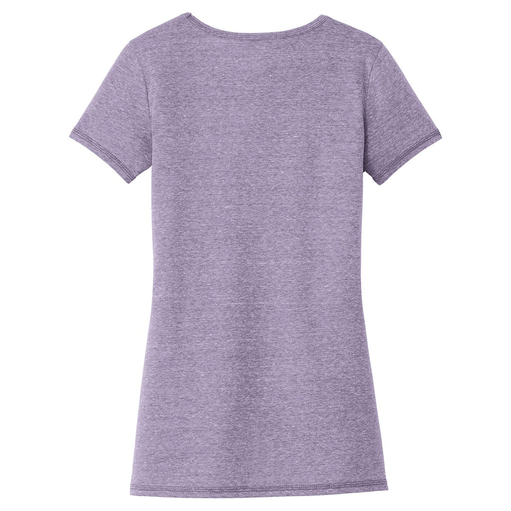 New Era Women's Purple Tri-Blend Performance Scoop Tee