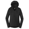 New Era Women's Black Solid Tri-Blend Performance Pullover Hoodie Tee