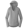 New Era Women's Shadow Grey Tri-Blend Performance Pullover Hoodie Tee