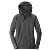 New Era Women's Black Heather Tri-Blend Fleece Pullover Hoodie