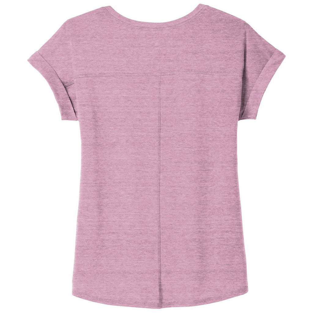 OGIO Women's Lilac Heather Luuma Cuffed Short Sleeve