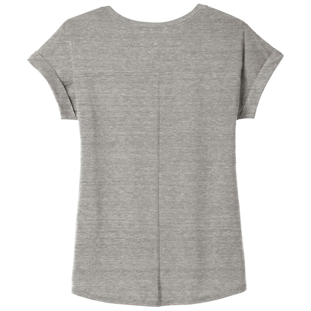 OGIO Women's Petrol Grey Heather Luuma Cuffed Short Sleeve
