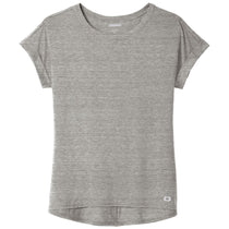 OGIO Women's Petrol Grey Heather Luuma Cuffed Short Sleeve