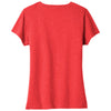 Port & Company Women's Bright Red Heather Fan Favorite Blend V-Neck Tee