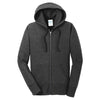 Port & Company Women's Dark Heather Grey Core Fleece Full-Zip Hooded Sweatshirt