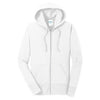 Port & Company Women's White Core Fleece Full-Zip Hooded Sweatshirt