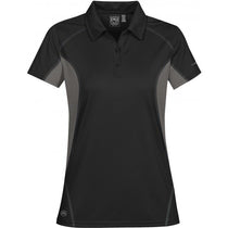 Stormtech Women's Black/Pewter Laguna Performance Polo