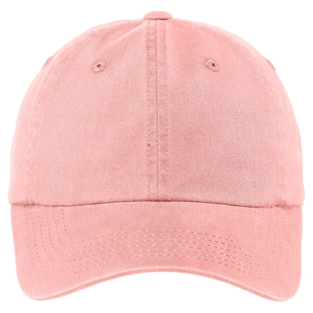 Port Authority Women's Light Pink Garment Washed Cap