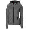 Clique Women's Charcoal Lund Fleece Zip Hoodie