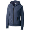 Clique Women's Navy Lund Fleece Zip Hoodie