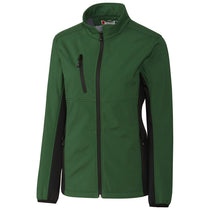 Clique Women's Bottle Green/Black Narvik Colorblock Softshell
