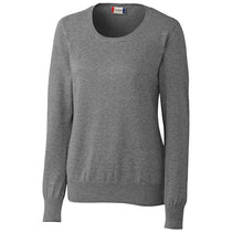 Clique Women's Charcoal Melange Imatra Scoop Neck Sweater