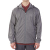 LinkSoul Men's Grey Heather Packable Rain Jacket