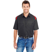 Dickies Men's Black/English Red 4.6 Oz. Performance Team Shirt