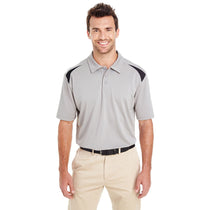 Dickies Men's Smoke/Black 6 Oz. Performance Team Polo