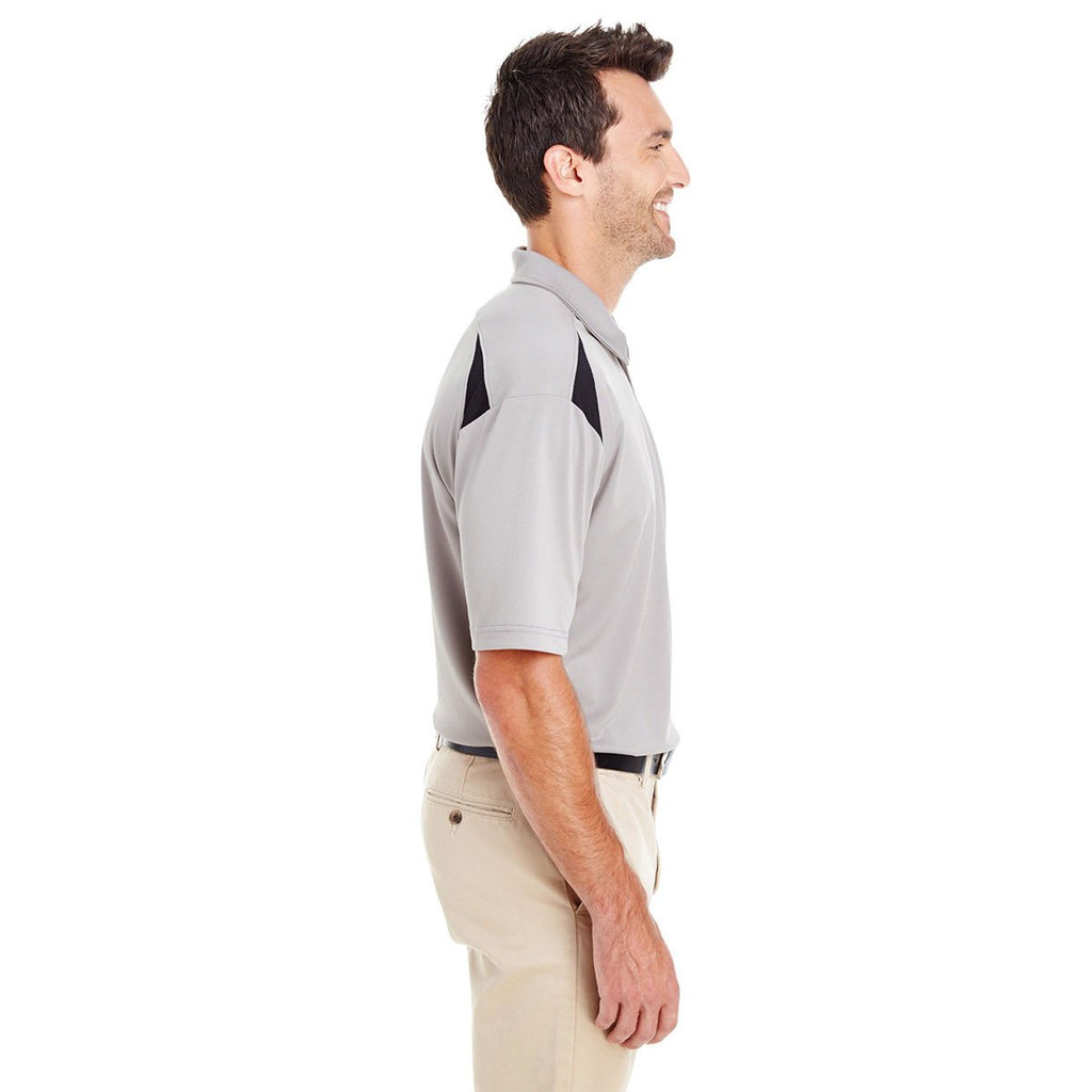 Dickies Men's Smoke/Black 6 Oz. Performance Team Polo
