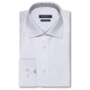 Bugatchi Men's White Long Sleeve Point Collar French Placket No Pocket