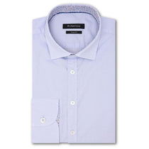 Bugatchi Men's Lavender Long Sleeve Small Point Collar No Pocket
