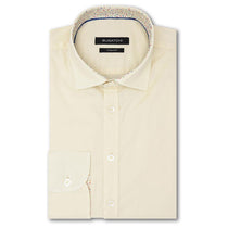 Bugatchi Men's Lemon Long Sleeve Small Point Collar No Pocket