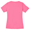 Sport-Tek Women's Bright Pink PosiCharge RacerMesh V-Neck Tee