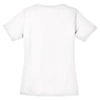 Sport-Tek Women's White PosiCharge RacerMesh V-Neck Tee