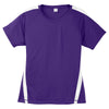 Sport-Tek Women's Purple/White Colorblock PosiCharge Competitor Tee