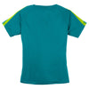 Sport-Tek Women's Tropic Blue/Lime Shock Colorblock PosiCharge Competitor Tee