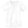 Sport-Tek Women's White PosiCharge Competitor V-Neck Tee