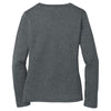 Sport-Tek Women's Graphite Heather Long Sleeve Heather Contender V-Neck Tee