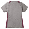 Sport-Tek Women's Vintage Heather/Maroon Heather Colorblock Contender V-Neck Tee