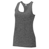 Sport-Tek Women's Grey PosiCharge Electric Heather Racerback Tank
