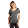 Sport-Tek Women's Dark Grey Heather PosiCharge Tri-Blend Wicking Dolman Tee