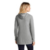 Sport-Tek Women's Light Grey Heather Posicharge Tri-Blend Wicking Long Sleeve Hoodie