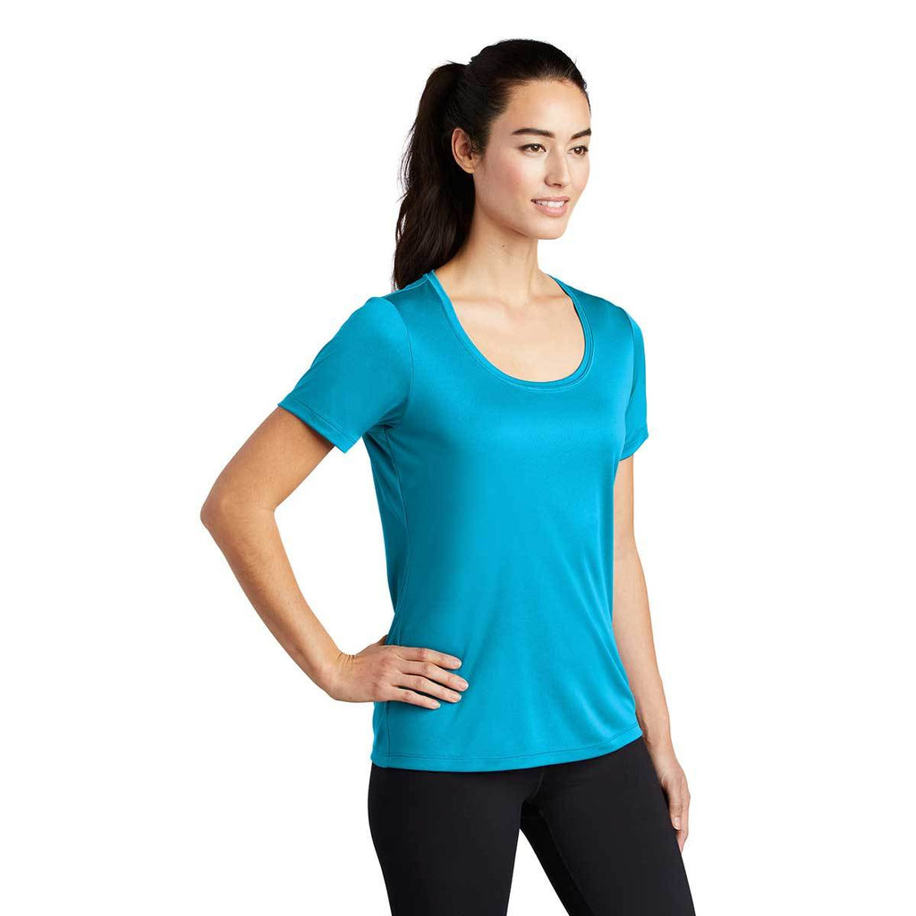 Sport-Tek Women's Sapphire Posi-UV Pro Scoop Neck Tee