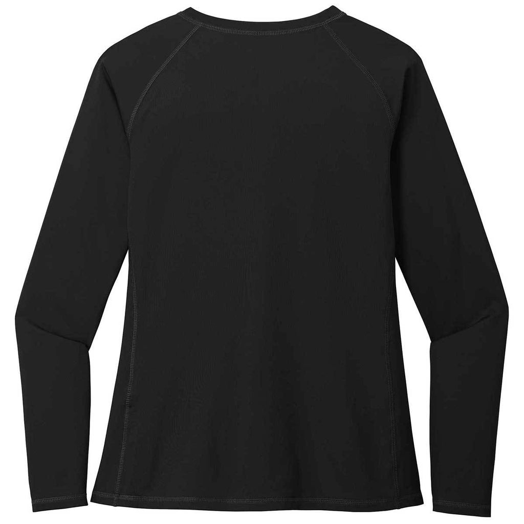 Sport-Tek Women's Black Long Sleeve Rashguard Tee