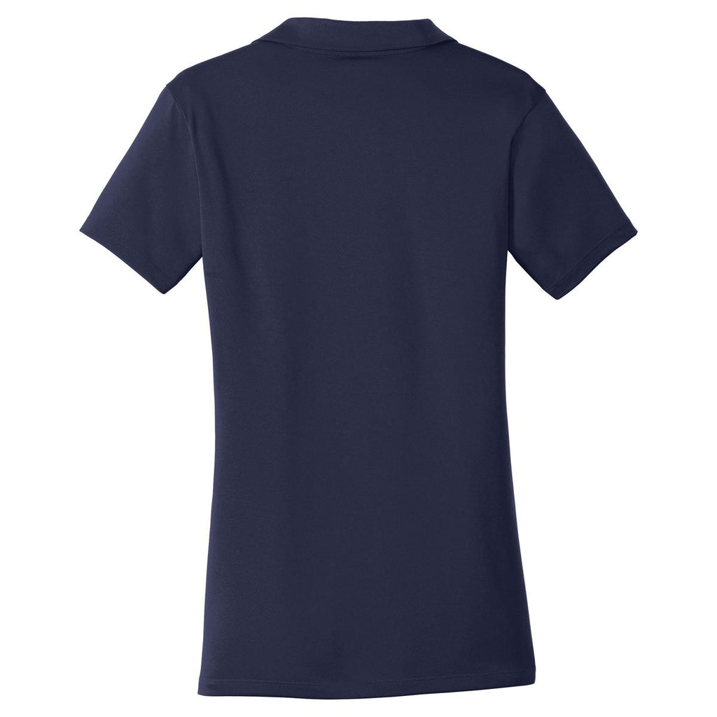 Sport-Tek Women's True Navy/Heather Grey Contrast PosiCharge Tough Polo