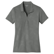 Sport-Tek Women's Dark Smoke Grey Embossed PosiCharge Tough Polo