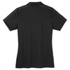 Sport-Tek Women's Black/Iron Grey Micropique Sport-Wick Piped Polo