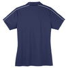 Sport-Tek Women's True Navy/White Micropique Sport-Wick Piped Polo
