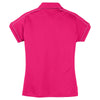 Sport-Tek Women's Pink Raspberry Contrast Stitch Micropique Sport-Wick Polo