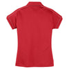 Sport-Tek Women's True Red Contrast Stitch Micropique Sport-Wick Polo