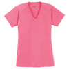 Sport-Tek Women's Bright Pink Ultimate Performance V-Neck